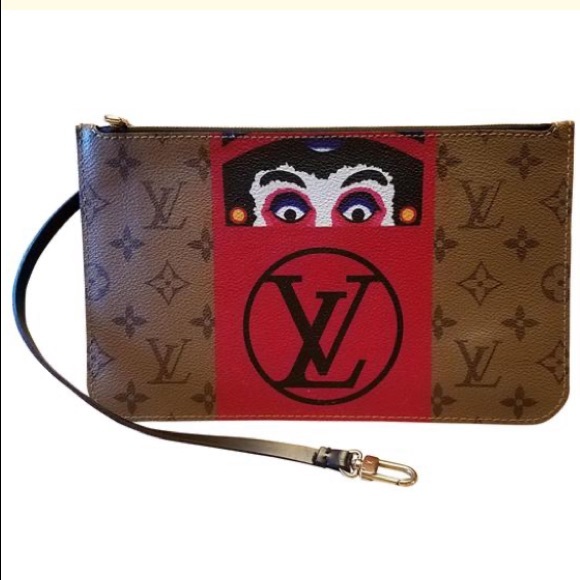 👺KABUKI👹 Japanese Louis Vuitton wristlet